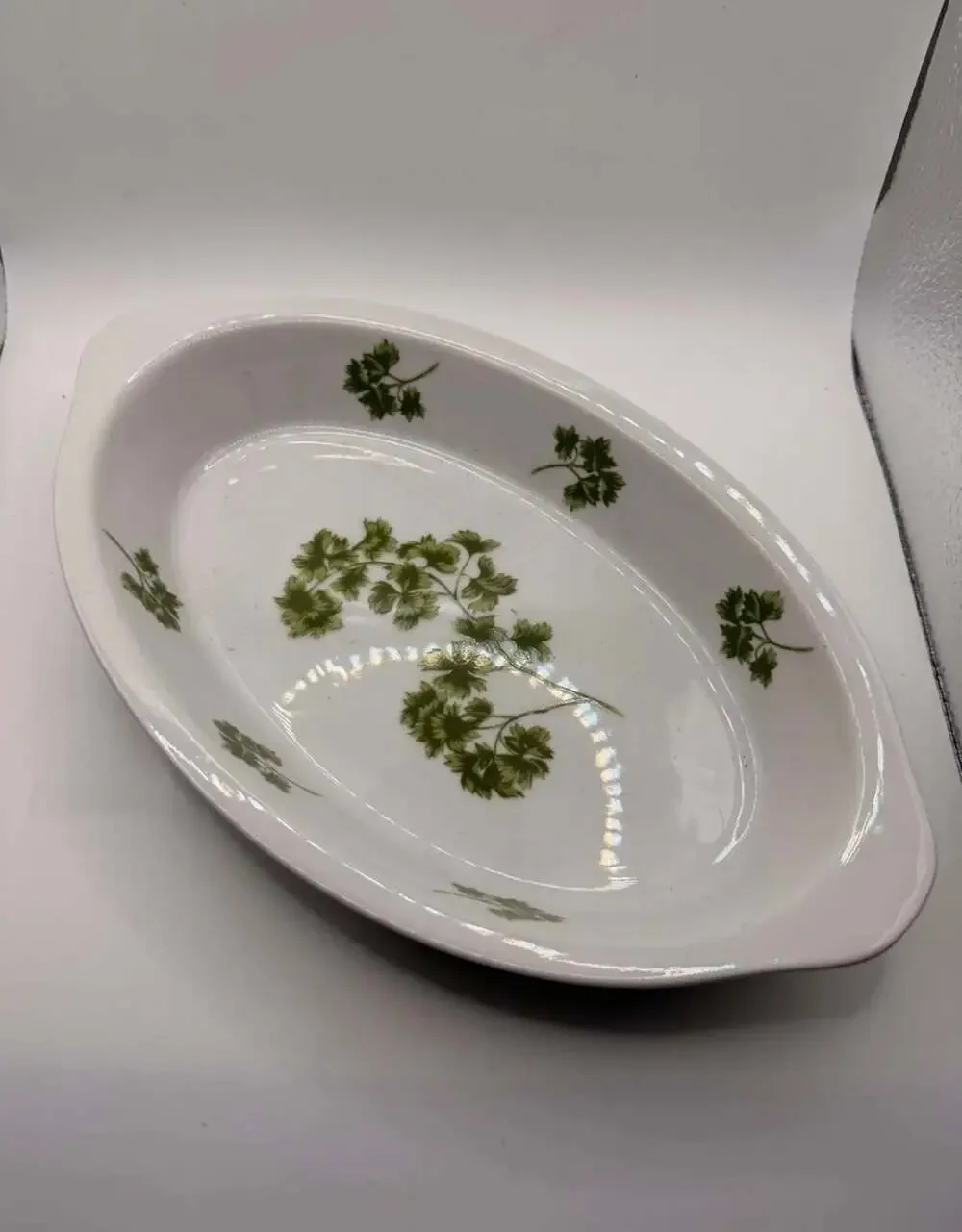 Andrea by Sadek Parsley Oven to Table Cookware Oval Baking Dish 7652